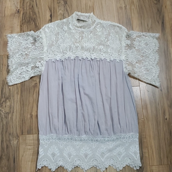 Jessica McClintock Vintage Peasant Blouse - Picture 7 of 16